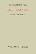 Cover: Festschrift f&uuml;r Ulrich Eisenberg - C.H.BECK