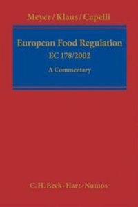 Enlarge image Cover: European Food Regulation EC 178/2002 - C.H.BECK
