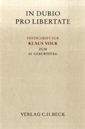 Cover: In dubio pro libertate - C.H.BECK