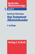 Cover: Das Testament Alleinstehender - C.H.BECK