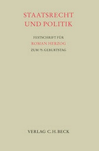 Enlarge image Cover: Staatsrecht und Politik - C.H.BECK