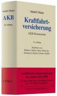 Abbildung von: Kraftfahrtversicherung: AKB - C.H.BECK