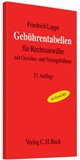 Cover: Gebührentabellen für Rechtsanwälte - C.H.BECK