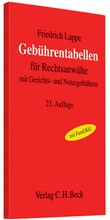 Cover: Geb&uuml;hrentabellen f&uuml;r Rechtsanw&auml;lte - C.H.BECK