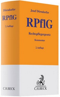 Enlarge image Cover: RPflG: Rechtspflegergesetz - C.H.BECK