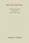 Cover: Recht genau - C.H.BECK