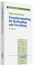 Cover: Formularsammlung f&uuml;r Rechtspflege und Verwaltung - C.H.BECK