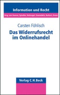 Cover: Das Widerrufsrecht im Onlinehandel - C.H.BECK