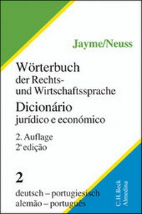 Abbildung von: Wörterbuch Recht und Wirtschaft Band II: Deutsch-Portugiesisch - C.H.BECK