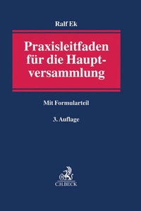 Abbildung von: Praxisleitfaden für die Hauptversammlung - C.H.BECK