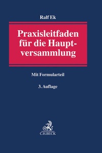 Abbildung von: Praxisleitfaden für die Hauptversammlung - C.H.BECK
