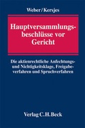 Abbildung von: Hauptversammlungsbeschlüsse vor Gericht - C.H.BECK