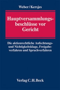 Abbildung von: Hauptversammlungsbeschlüsse vor Gericht - C.H.BECK