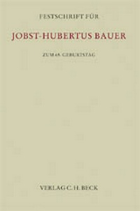 Enlarge image Cover: Festschrift für Jobst-Hubertus Bauer - C.H.BECK