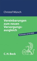 Cover: Vereinbarungen zum neuen Versorgungsausgleich - C.H.BECK