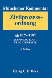 Abbildung von: Münchener Kommentar zur Zivilprozessordnung: ZPO - C.H.BECK