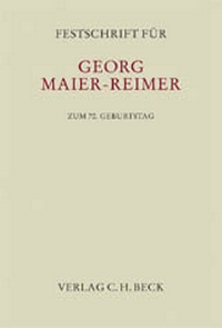 Abbildung von: Festschrift für Georg Maier-Reimer - C.H.BECK