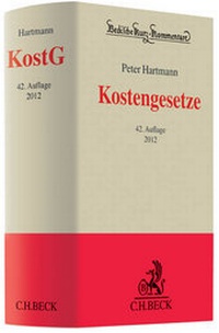 Bild vergrößern Bild: Kostengesetze: KostG - C.H.BECK
