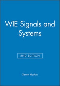 Enlarge image Cover: Signals and Systems - Wiley
