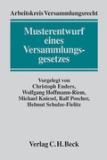 Cover: Musterentwurf eines Versammlungsgesetzes (ME VersG) - C.H.BECK