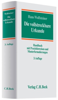 Abbildung von: Die vollstreckbare Urkunde - C.H.BECK