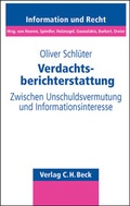 Cover: Verdachtsberichterstattung - C.H.BECK
