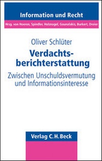 Abbildung von: Verdachtsberichterstattung - C.H.BECK