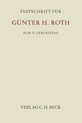 Cover: Festschrift f&uuml;r G&uuml;nther H. Roth zum 70. Geburtstag - C.H.BECK
