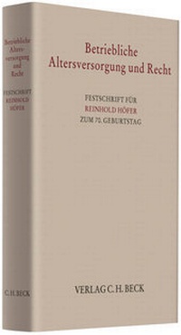 Abbildung von: Betriebliche Altersversorgung und Recht - C.H.BECK
