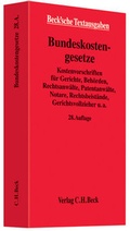 Cover: Bundeskostengesetze - C.H.BECK