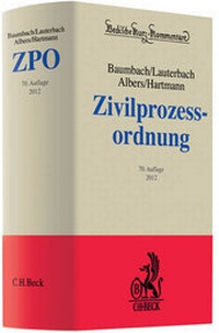 Abbildung von: Zivilprozessordnung: ZPO - C.H.BECK