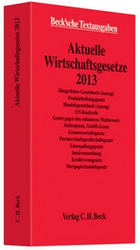 Bild vergrößern Bild: Aktuelle Wirtschaftsgesetze 2013 - C.H.BECK