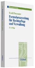 Cover: Formularsammlung f&uuml;r Rechtspflege und Verwaltung - C.H.BECK