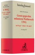 Cover: Gesetz gegen den unlauteren Wettbewerb: UWG - C.H.BECK
