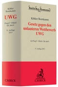 Cover: Gesetz gegen den unlauteren Wettbewerb: UWG - C.H.BECK