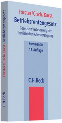 Abbildung von: Betriebsrentengesetz - C.H.BECK