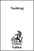 Cover: Recht im Verlag - Nachtrag - C.H.BECK