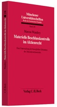 Abbildung von: Materielle Beschlusskontrolle im Aktienrecht - C.H.BECK