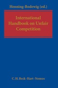 Cover: International Handbook on Unfair Competition - C.H.BECK
