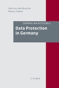 Cover: Data Protection in Germany - C.H.BECK