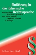 Cover: Einf&uuml;hrung in die italienische Rechtssprache = Introduzione all'italiano giuridico - C.H.BECK