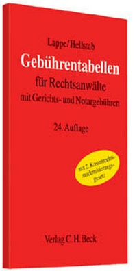 Enlarge image Cover: Gebührentabellen für Rechtsanwälte - C.H.BECK