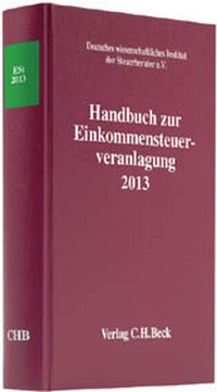 Abbildung von: Handbuch zur Einkommensteuerveranlagung 2013: ESt 2013 - C.H.BECK