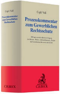 Abbildung von: Prozesskommentar zum Gewerblichen Rechtsschutz - C.H.BECK