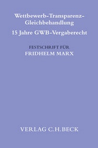 Enlarge image Cover: Wettbewerb - Transparenz - Gleichbehandlung - C.H.BECK