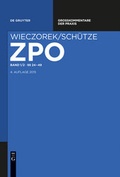 Abbildung von: Zivilprozessordnung und Nebengesetze: ZPO - De Gruyter