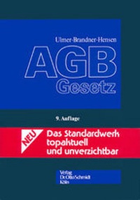 Abbildung von: AGB-Gesetz - Otto Schmidt Verlag