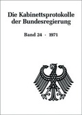 Cover: Die Kabinettsprotokolle der Bundesregierung - De Gruyter Oldenbourg