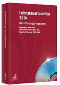 Abbildung von: Lohnsteuertabellen 2014  CD-ROM - C.H.BECK