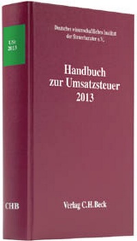 Abbildung von: Handbuch zur Umsatzsteuer 2013: USt 2013 - C.H.BECK